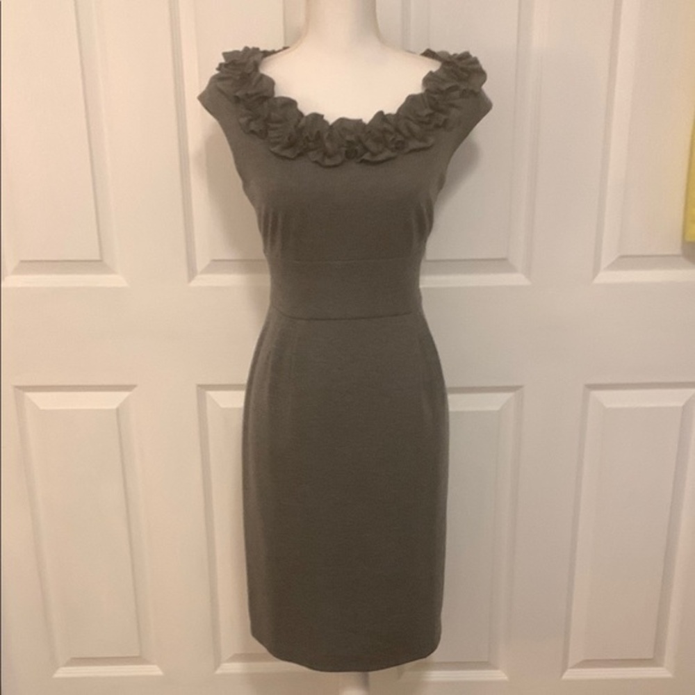 London Times floral necked dress